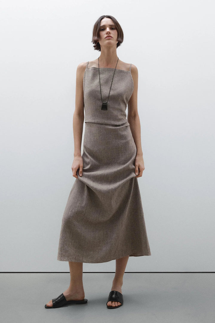 Methena | Élégance Robe Maxi en Lin