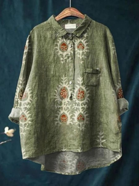 Lila - Blouse Florale Élégante