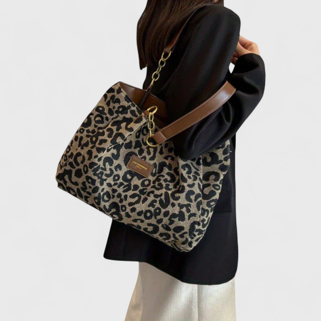 Agate | Sac Sauvage Shopping Motif Léopard