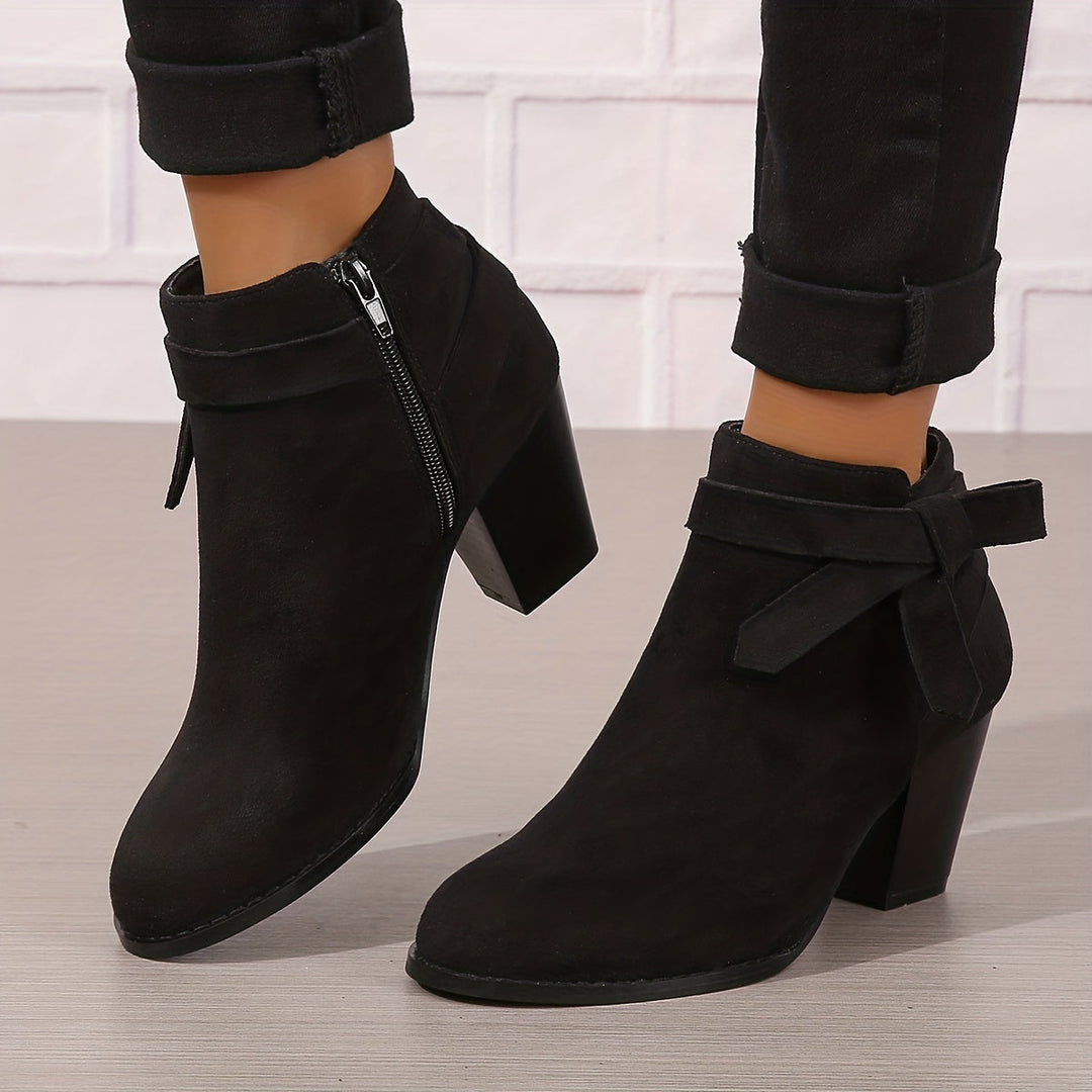 Léa | Bottines Élégantes à Talon Stable