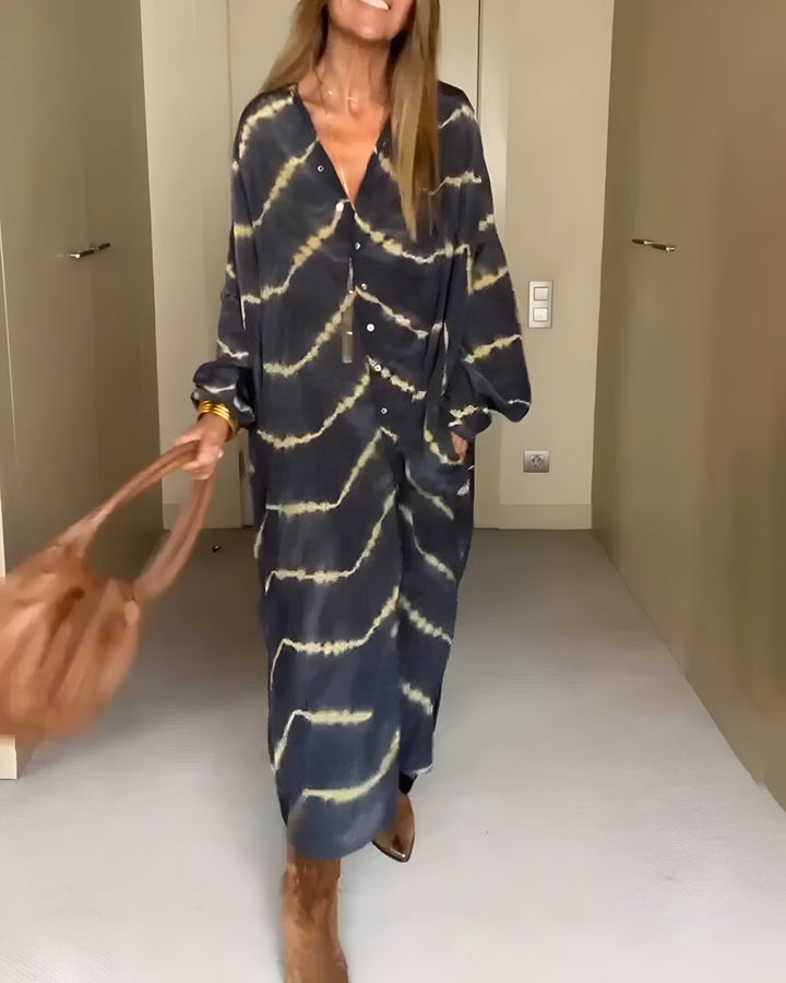 Diane | Maxi Robe Bohème Rayée