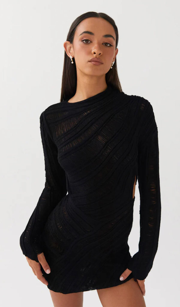 Valérie | Robe Mini à Découpe