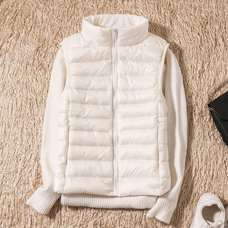 Féline | Veste Hiver Duvet Blanc