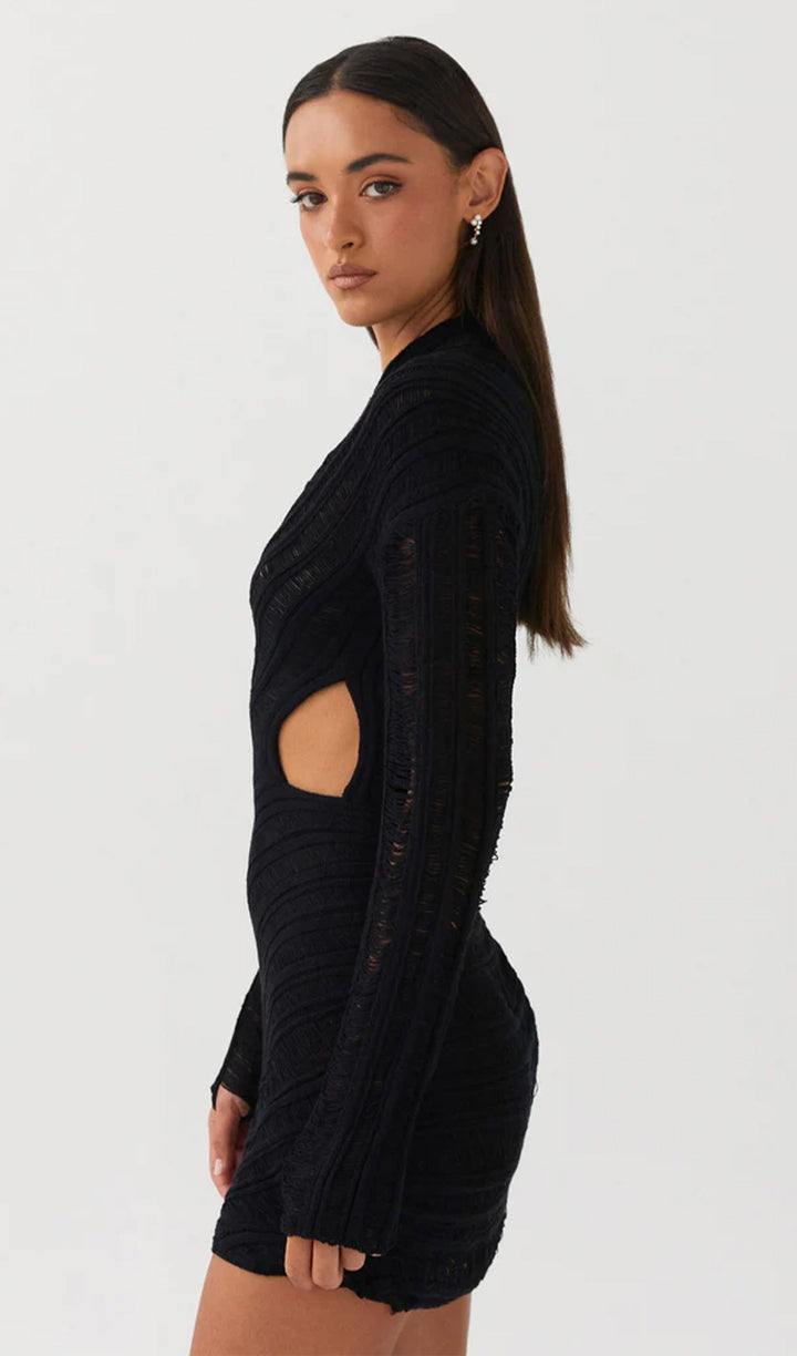 Valérie | Robe Mini à Découpe