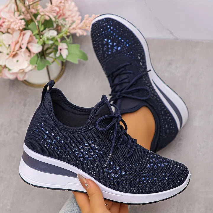 Camille | Éclat Baskets Orthopédiques Pailletées