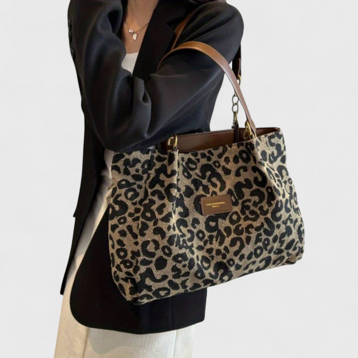 Agate | Sac Sauvage Shopping Motif Léopard