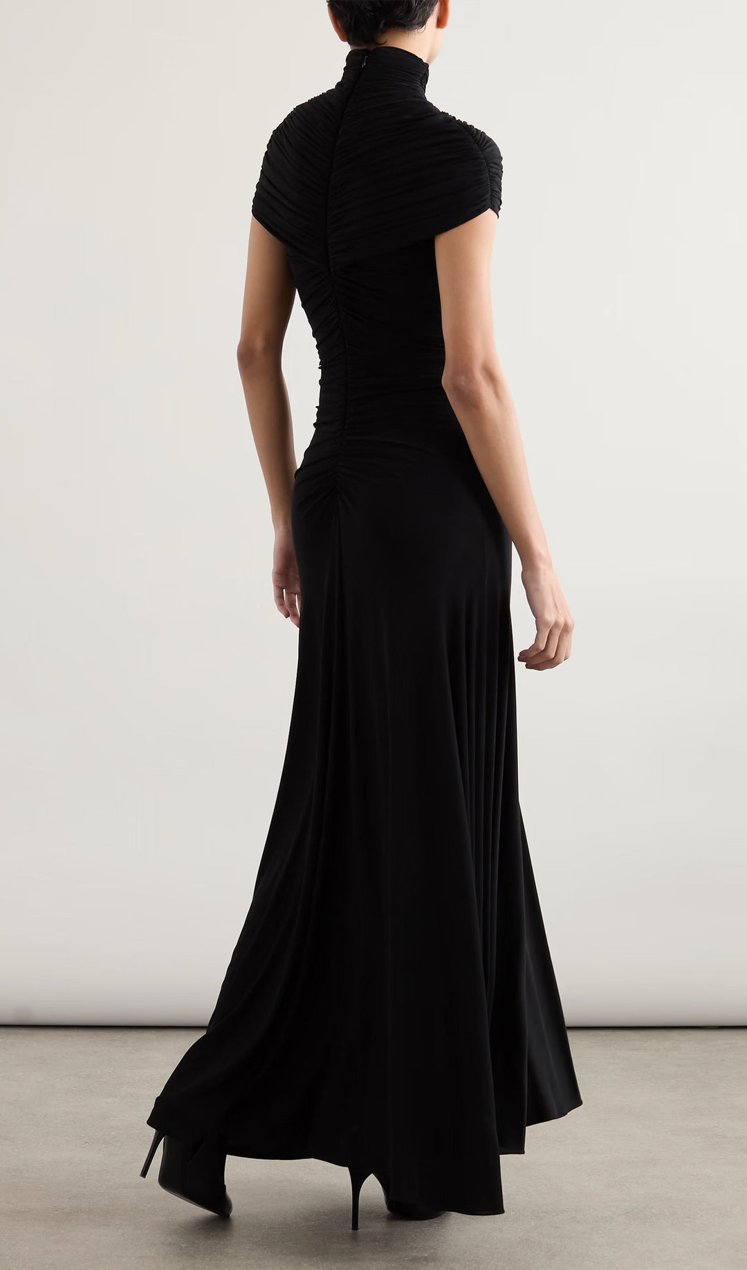 Orlene | Robe Maxi Jersey Froncée