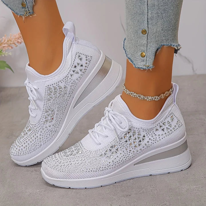 Camille | Éclat Baskets Orthopédiques Pailletées