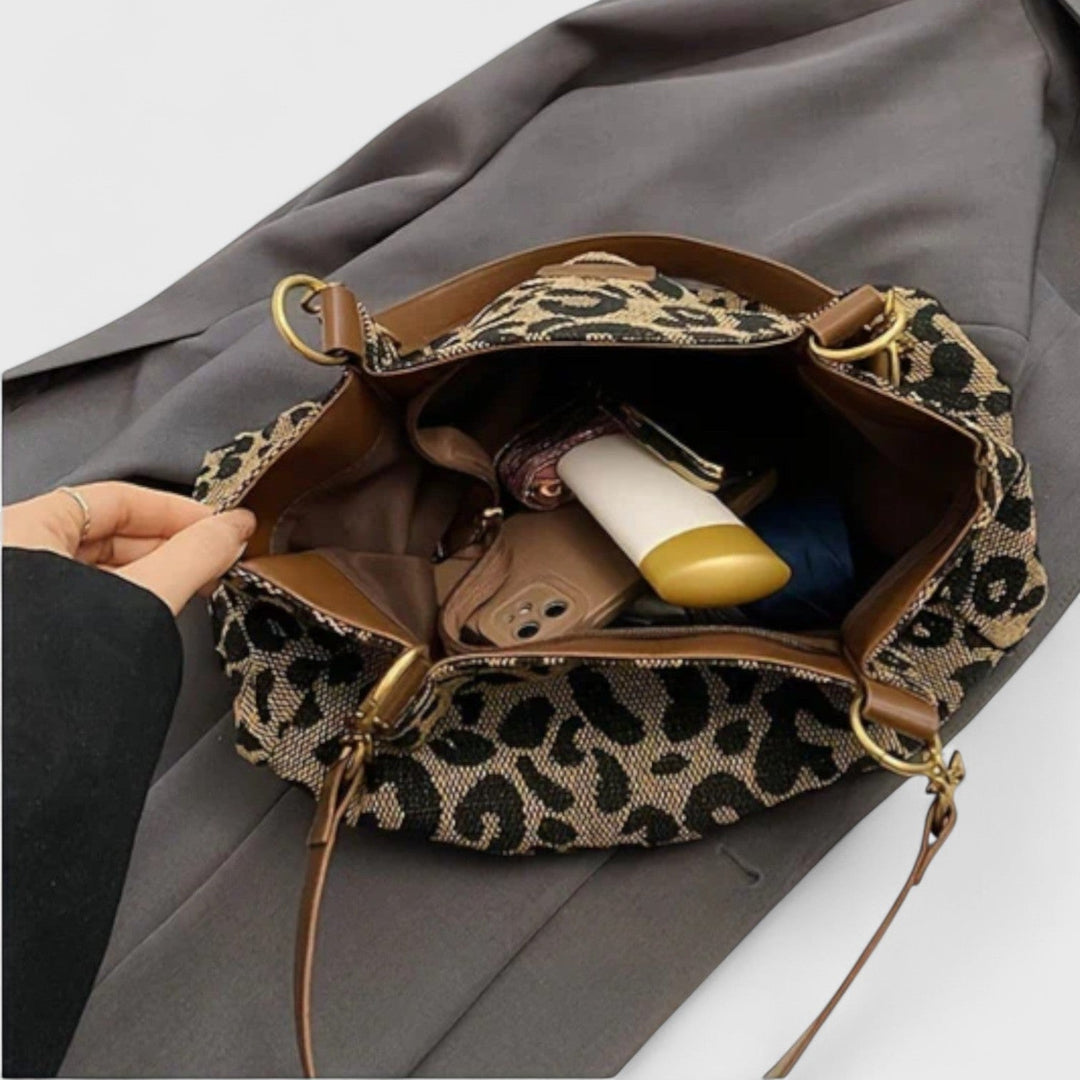 Agate | Sac Sauvage Shopping Motif Léopard