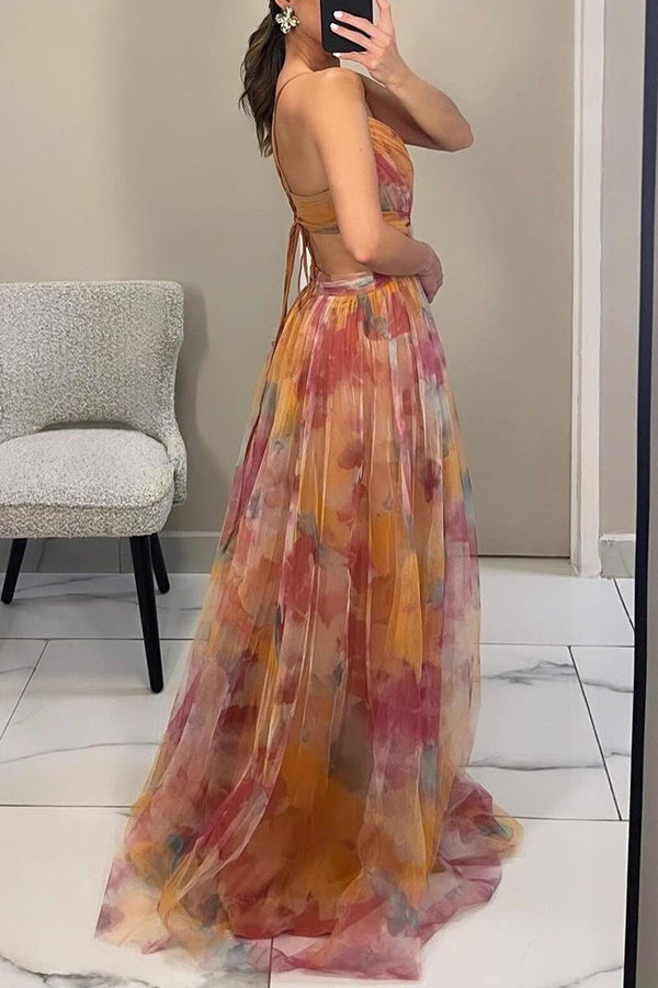 Frostine - Élégante Robe Florale