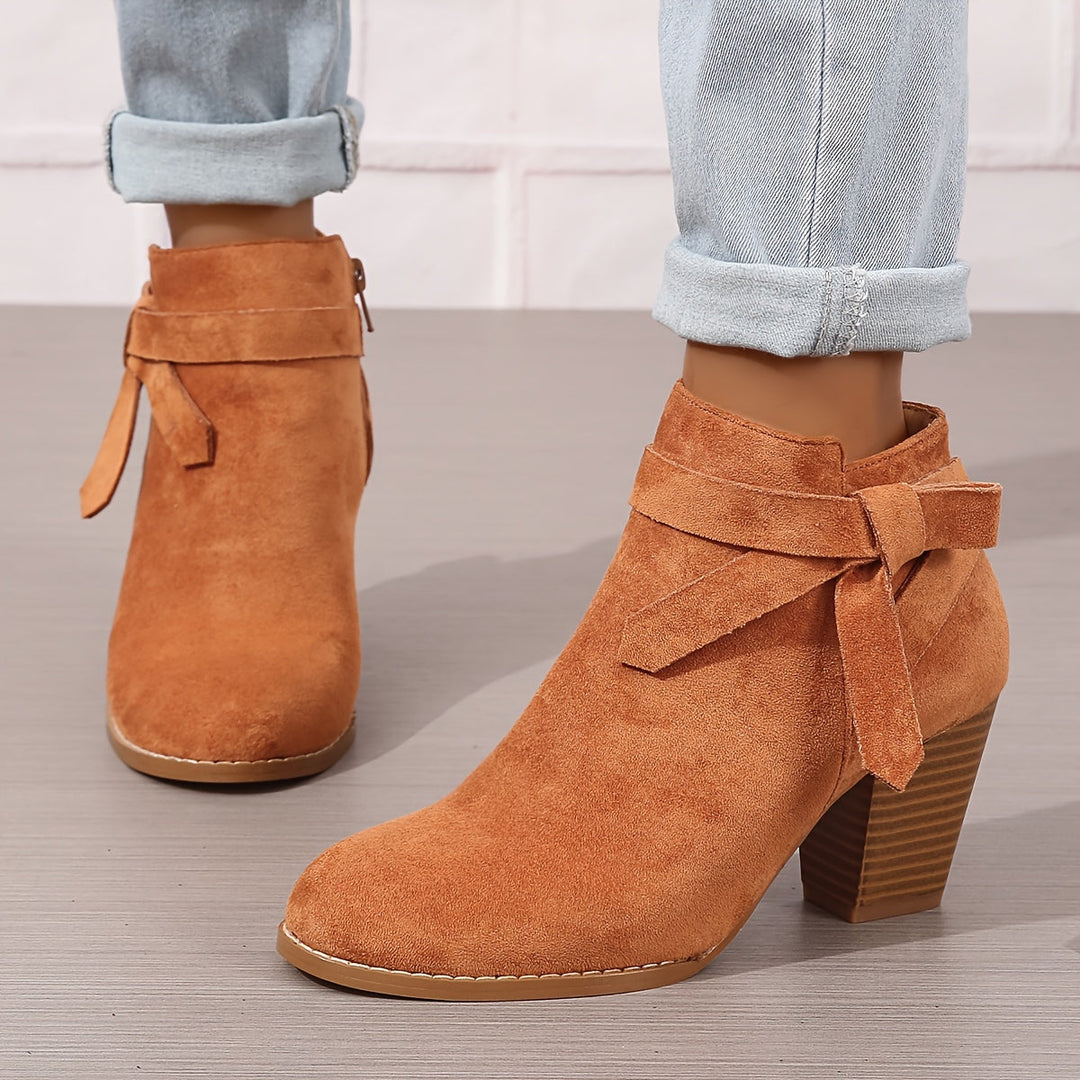 Léa | Bottines Élégantes à Talon Stable