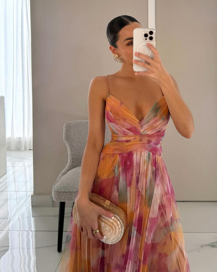 Frostine - Élégante Robe Florale