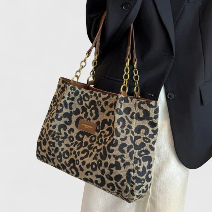Agate | Sac Sauvage Shopping Motif Léopard