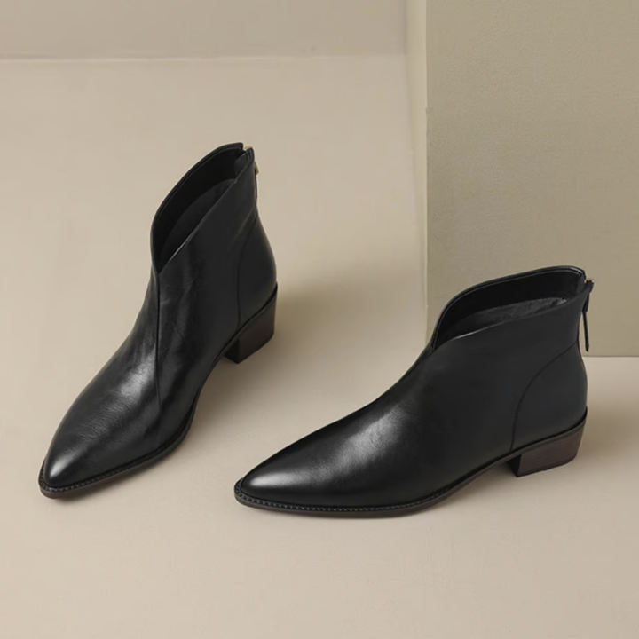 Marie-Laure | Bottines de Luxe à Talon Bas