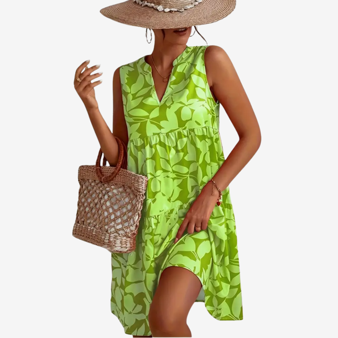 Denise | Robe midi évasée Radiance