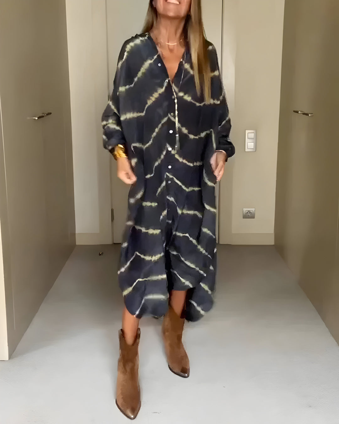 Diane | Maxi Robe Bohème Rayée