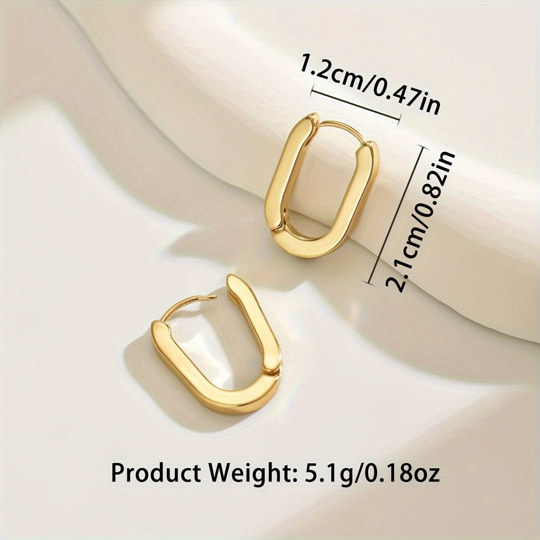Boucles d'oreilles géométriques élégantes