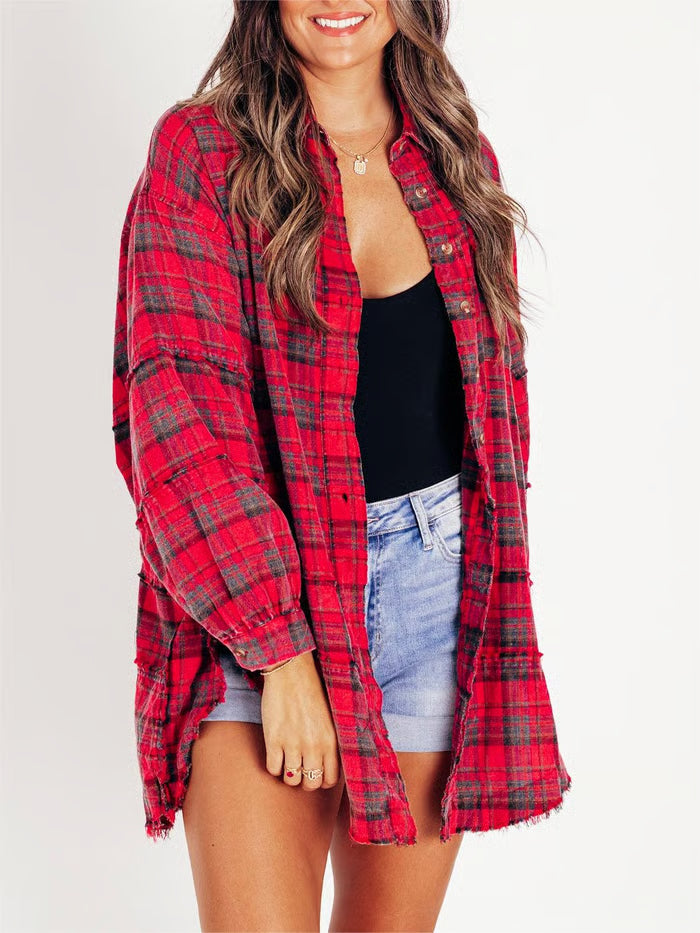 Louise | Veste Chemise Oversize Élégante