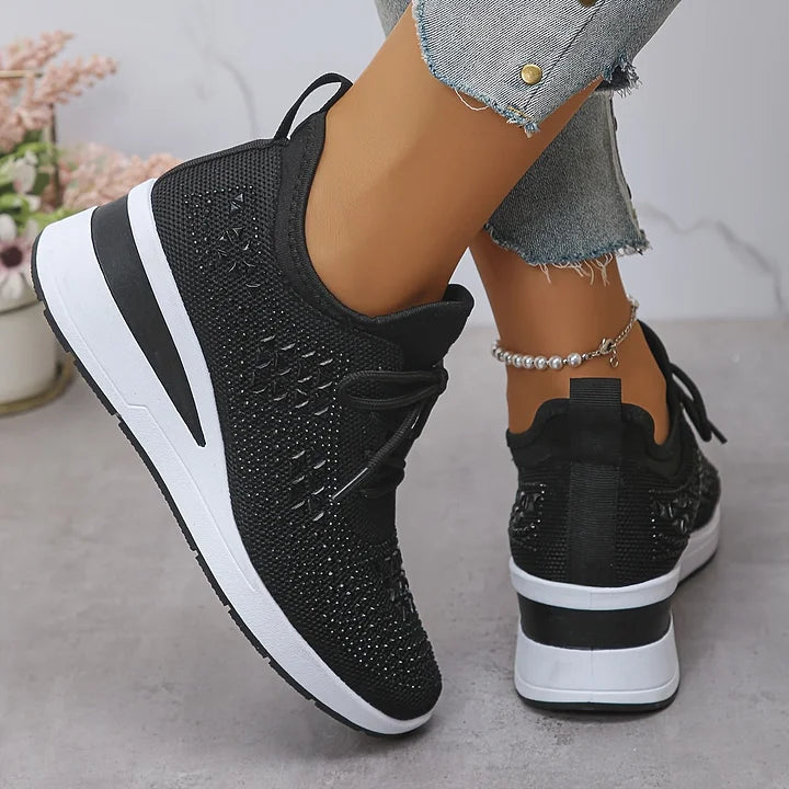 Camille | Éclat Baskets Orthopédiques Pailletées