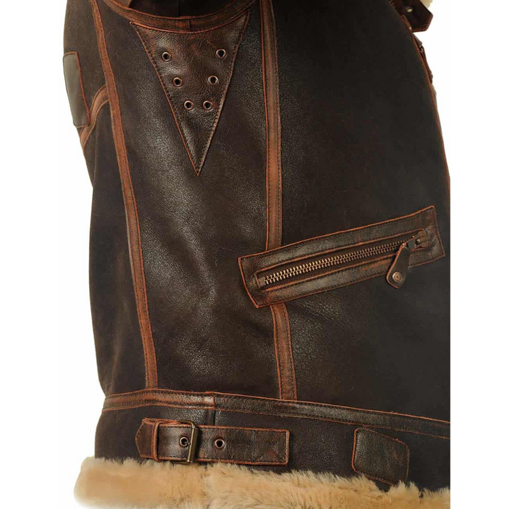 Maverick - Manteau En Cuir Élégant
