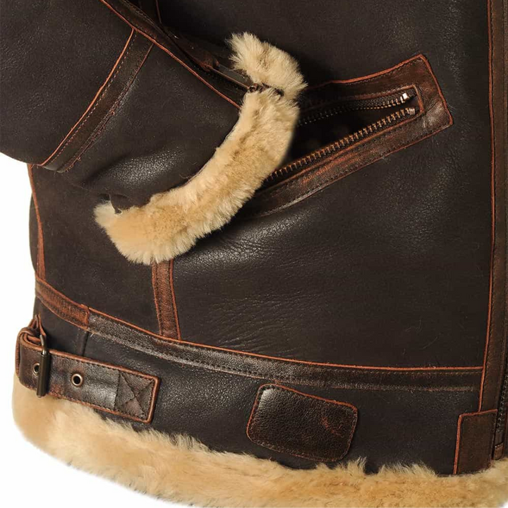 Maverick - Manteau En Cuir Élégant