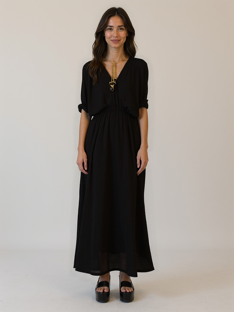 Véronique | Élégante robe longue été