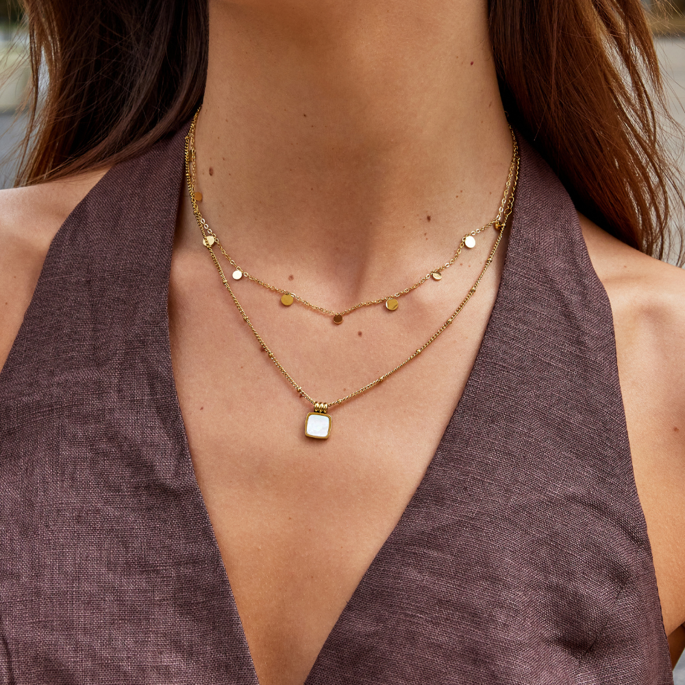 Collier Agatha Gold Tropfen