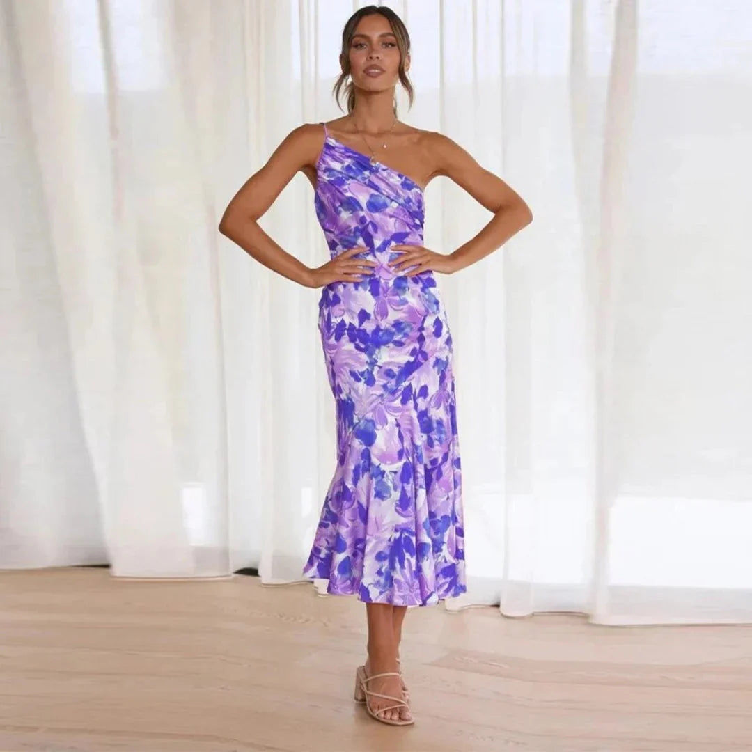 Alaine | Élégancia Robe Asymétrique Chic