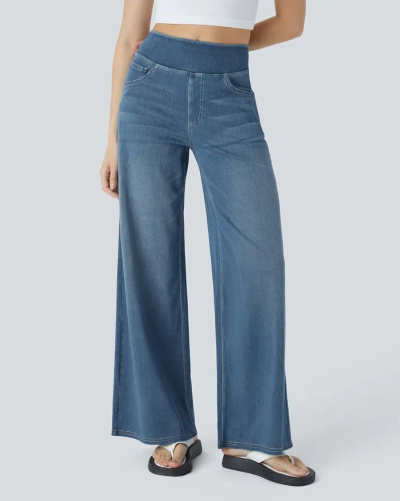 Ainsley - Jeans À Jambe Large Confortables