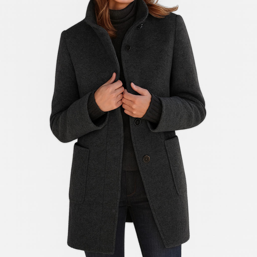 Elena | Manteau femme à col haut