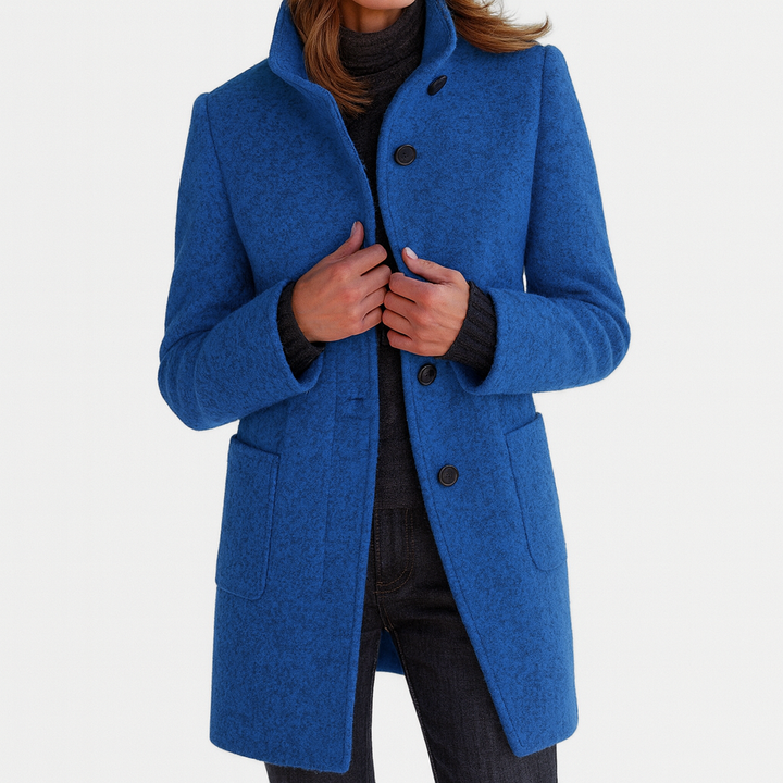 Elena | Manteau femme à col haut