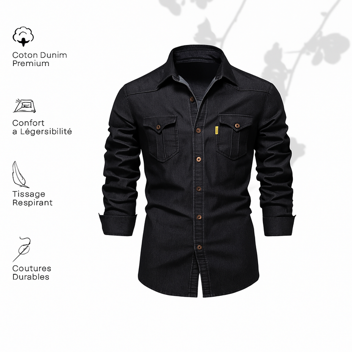 Joffrey | Polo en Soft Denim de coton