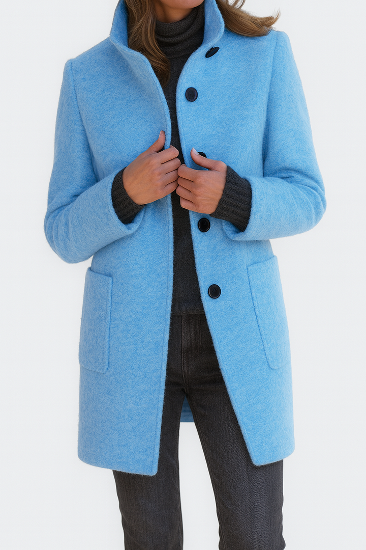 Elena | Manteau femme à col haut