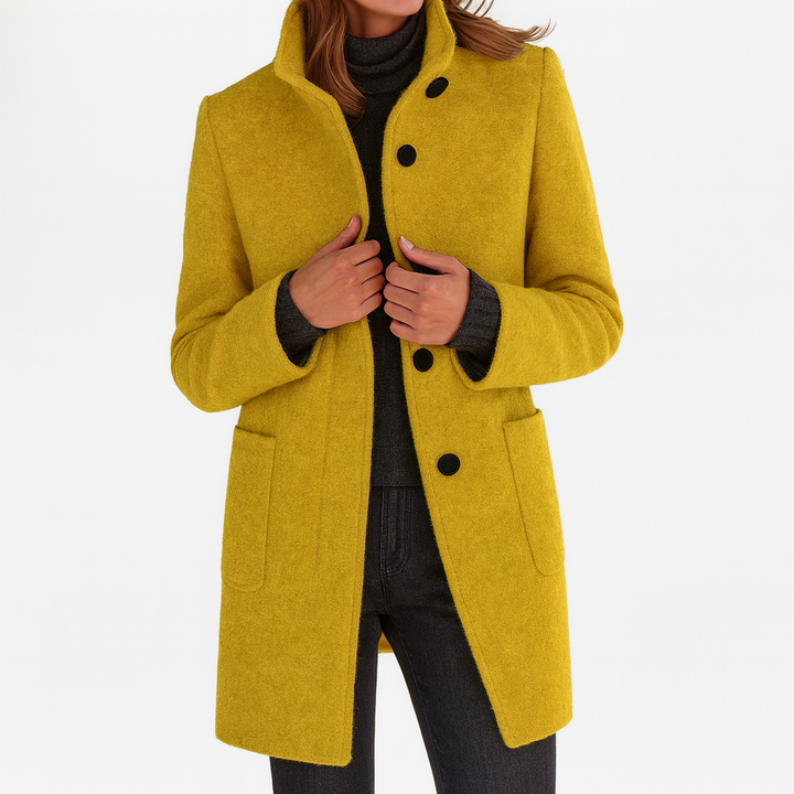 Elena | Manteau femme à col haut