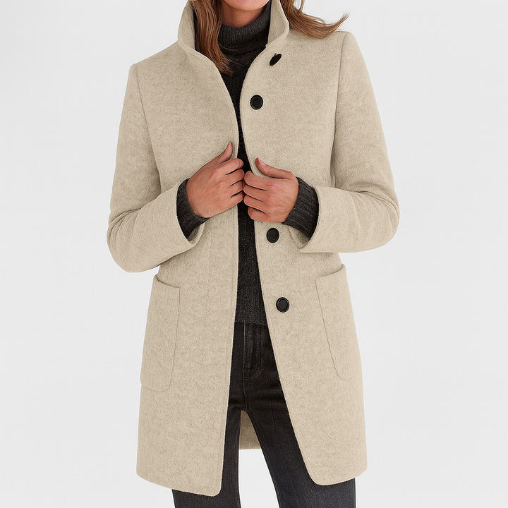Elena | Manteau femme à col haut