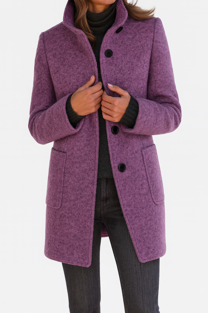 Elena | Manteau femme à col haut