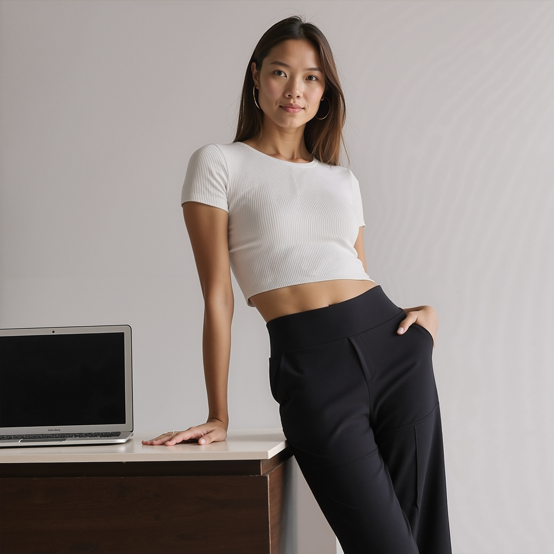 Émilie | Pantalon Large Chic