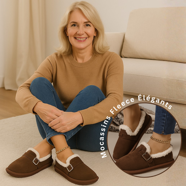 Sara | Mocassins Fleece Élégants