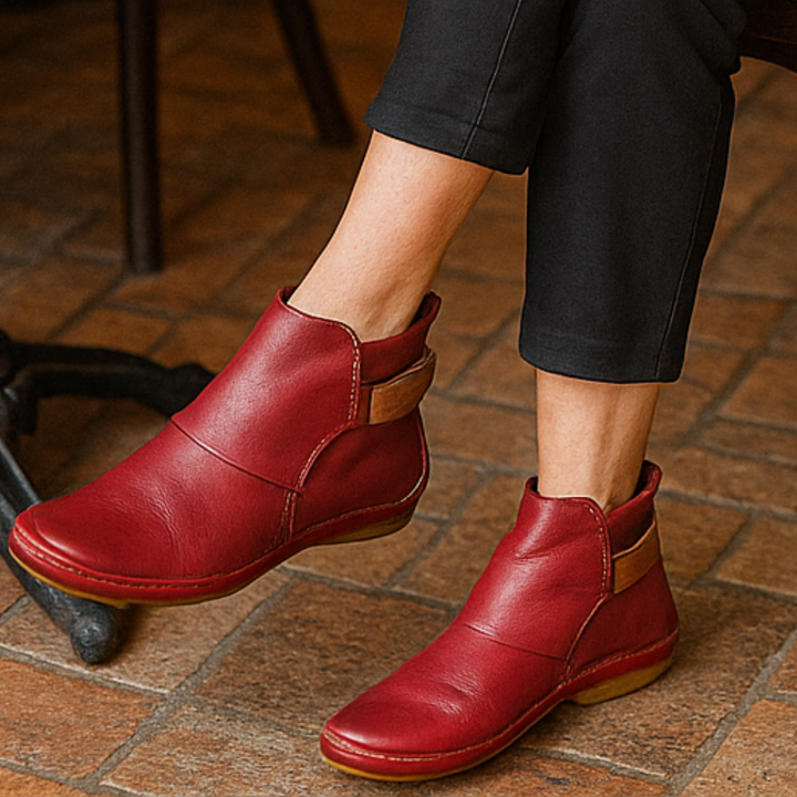 Mallaury | Bottines Élégantes en Cuir Véritable