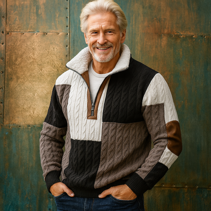 Matéo | Pull Col Montant Chaud & Masculin