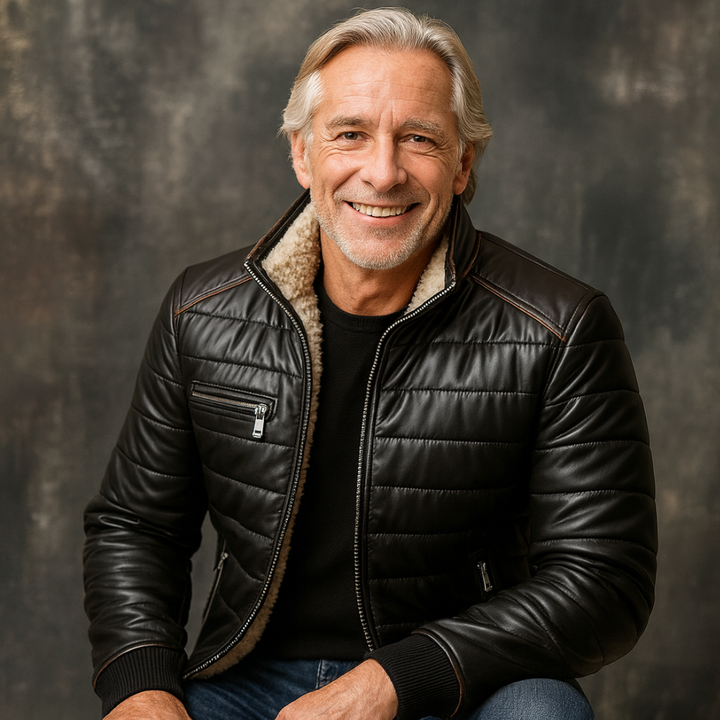 Louis | Veste Vintage en Cuir Souple