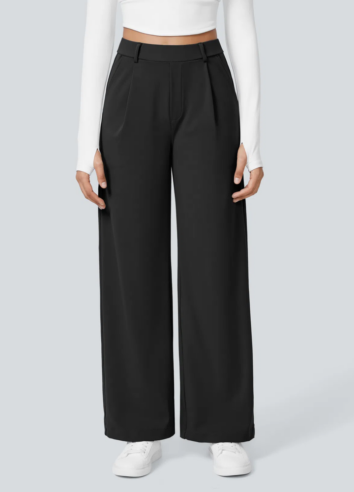 Dixie | Pantalon Extensible à Jambes Larges