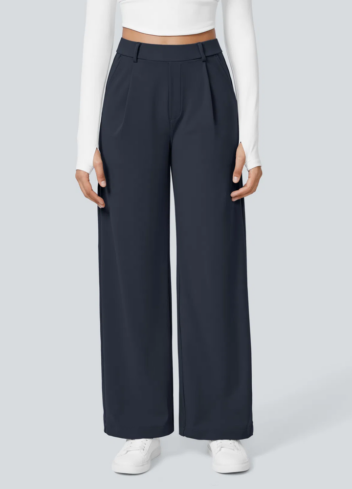 Dixie | Pantalon Extensible à Jambes Larges