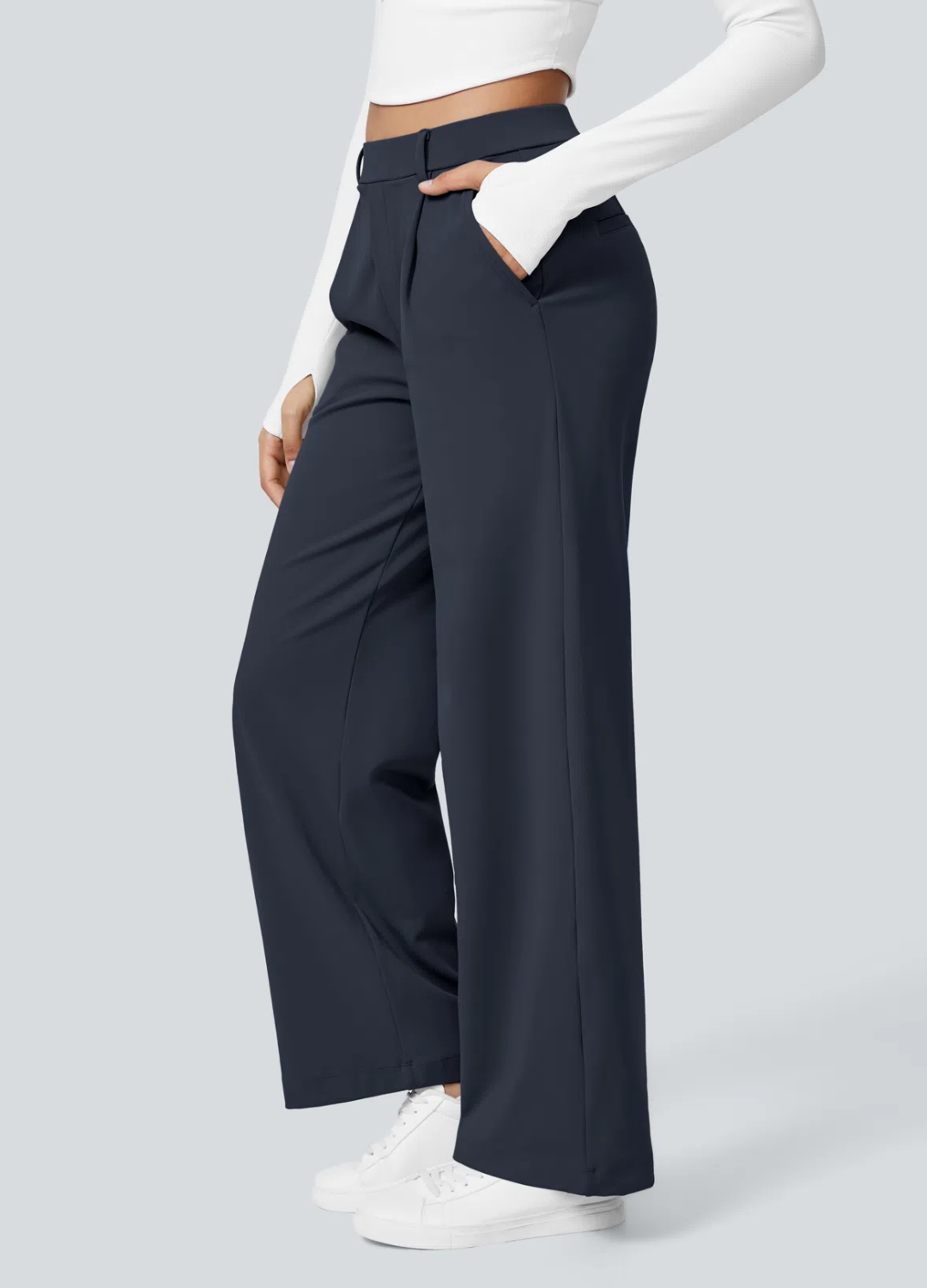 Dixie | Pantalon Extensible à Jambes Larges