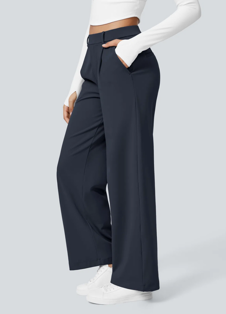 Dixie | Pantalon Extensible à Jambes Larges