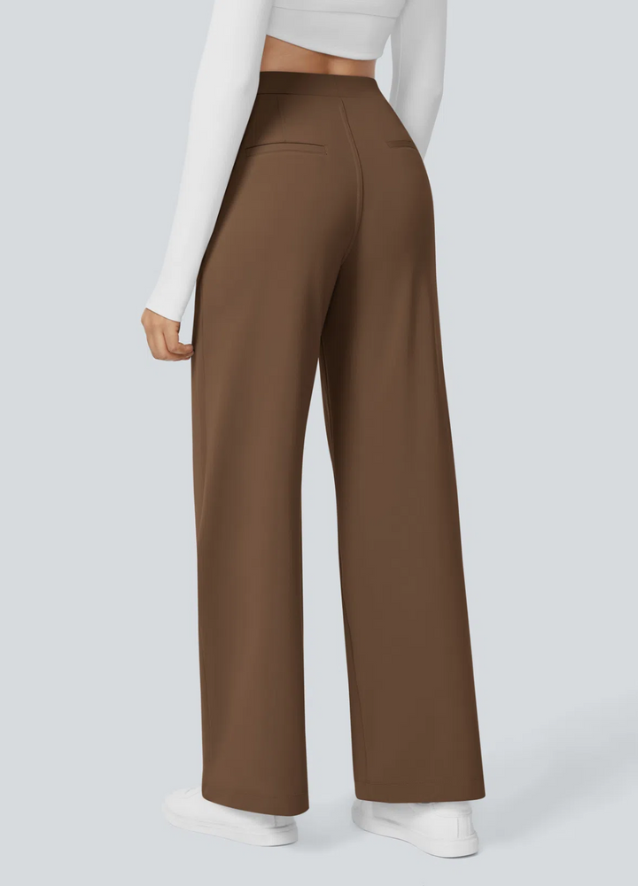 Dixie | Pantalon Extensible à Jambes Larges
