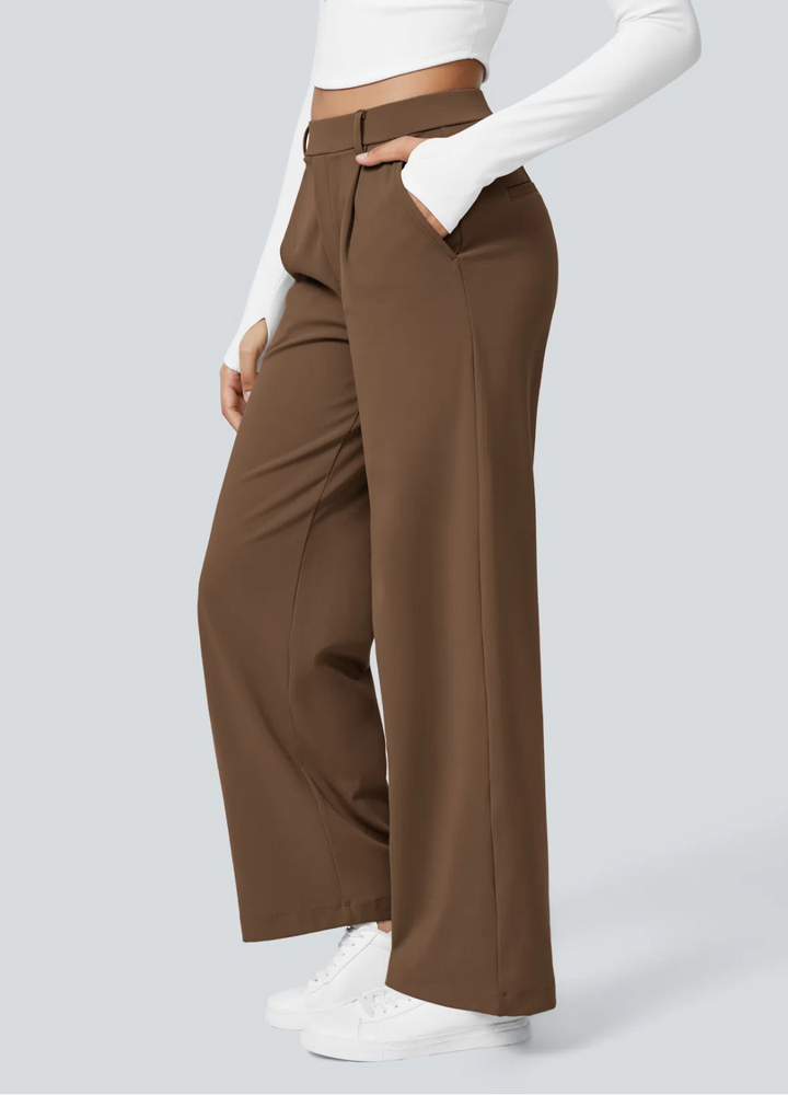 Dixie | Pantalon Extensible à Jambes Larges