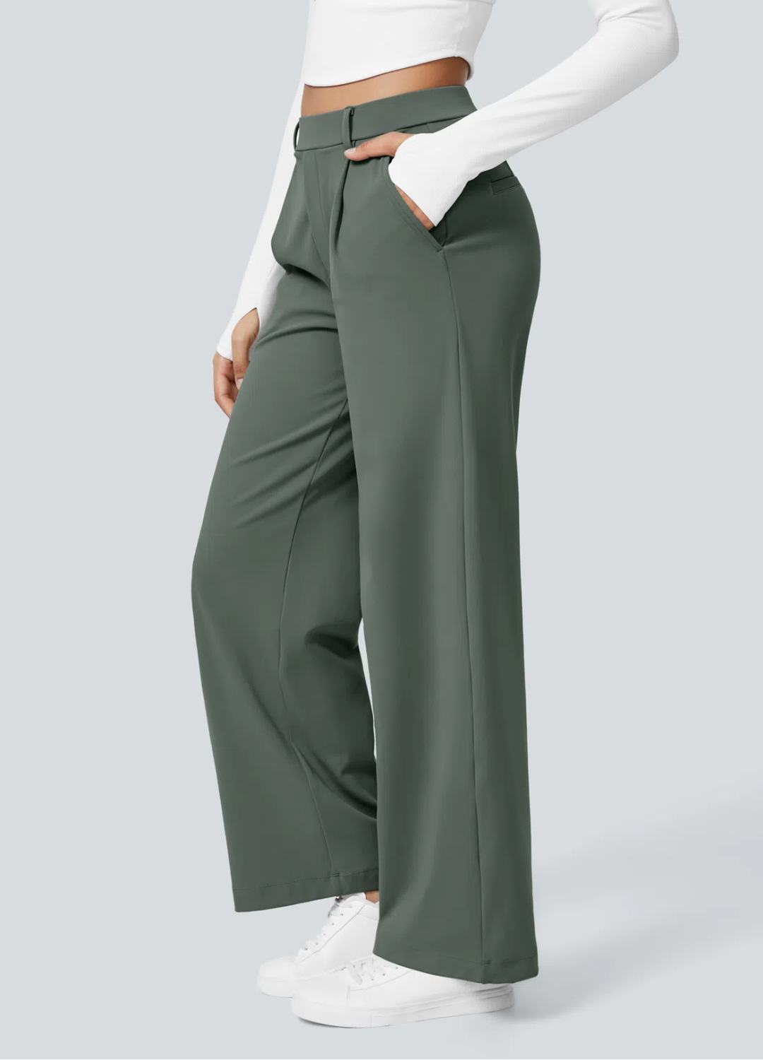 Dixie | Pantalon Extensible à Jambes Larges