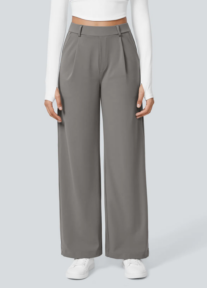 Dixie | Pantalon Extensible à Jambes Larges