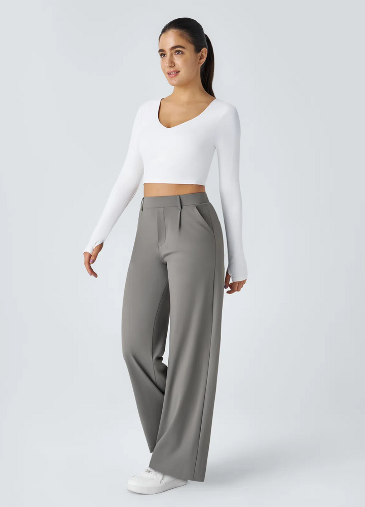 Dixie | Pantalon Extensible à Jambes Larges